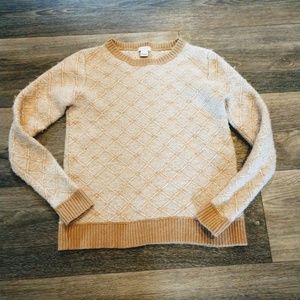 J. Crew Crisp Fall Sweater Brown Small